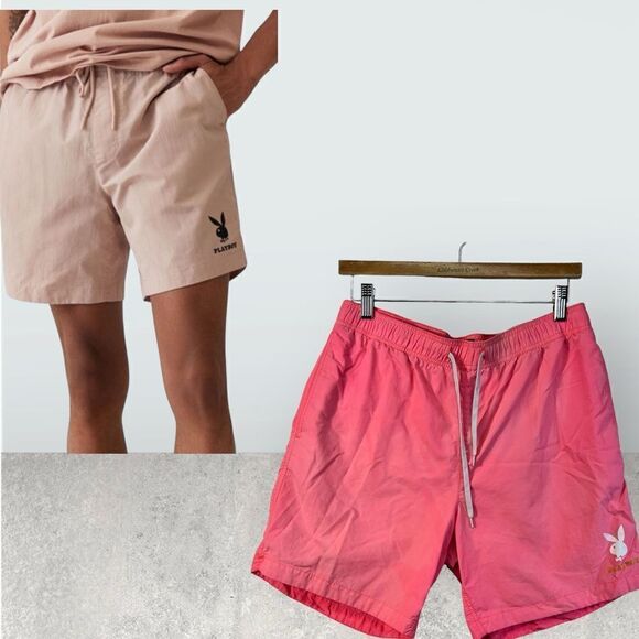 PacSun Playboy Nylon Beach Shorts neon short - Picture 1 of 16